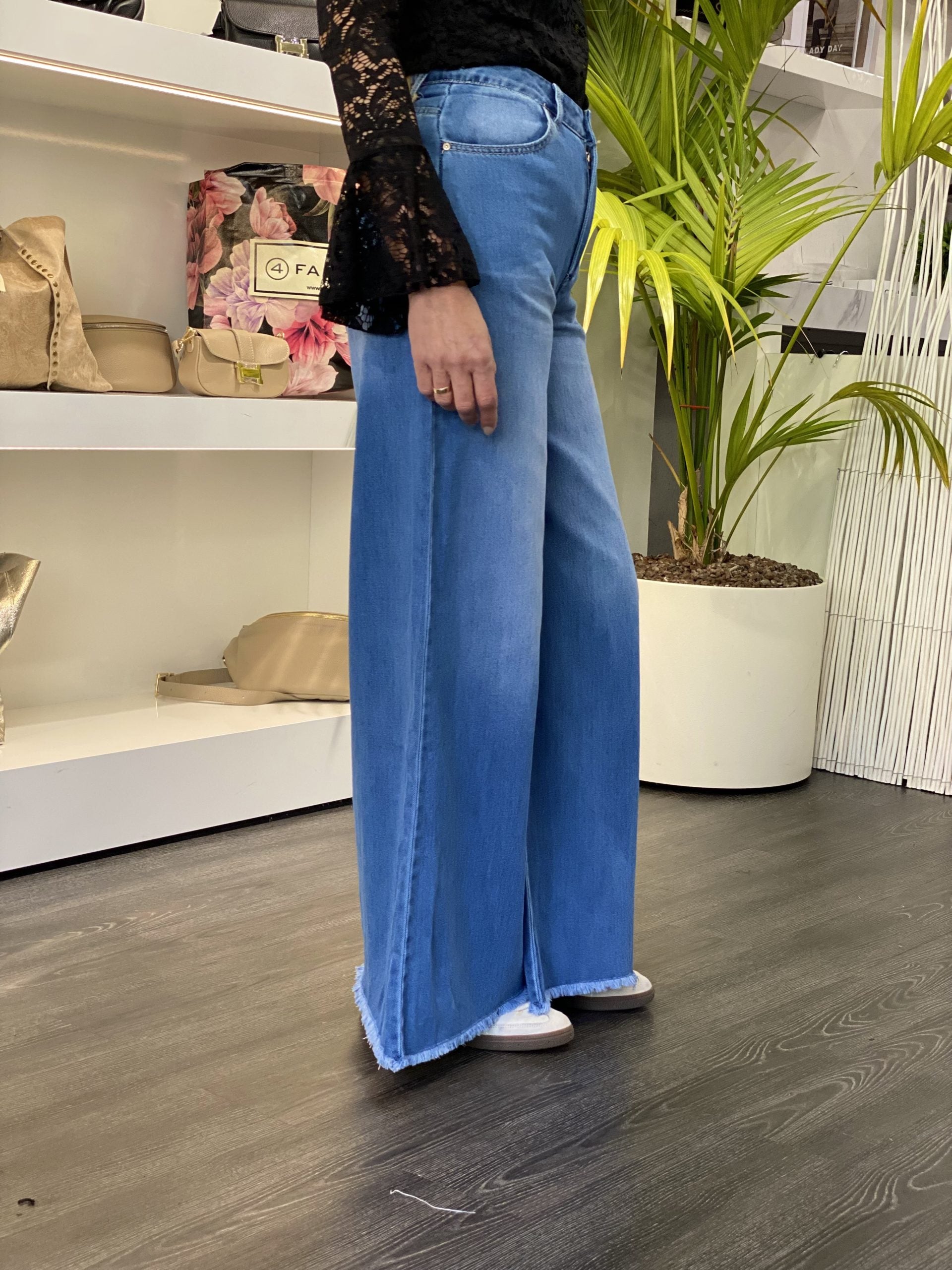 Place Du Jour Wijde jeans Spijkerbroek 98757 denim blue