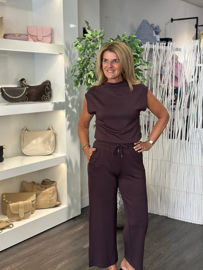 SoyaConcept Banu 33 Broek dark plum