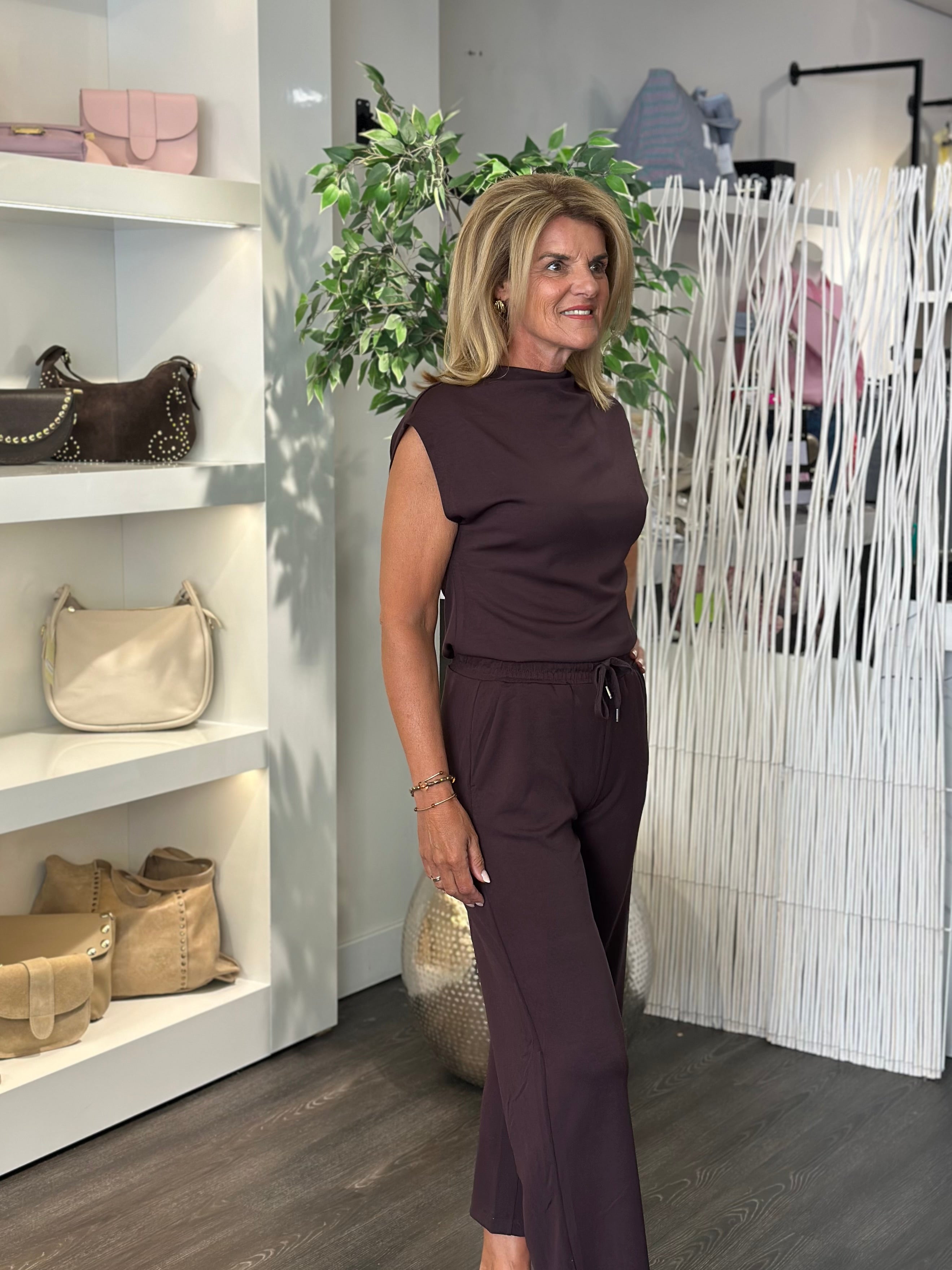 SoyaConcept Banu 33 Broek dark plum