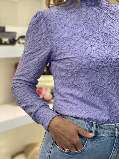 Azzurro Crinkle Top 9246 lila