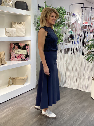 Mi Piace Travelstof Rok Dikkere Stof donkerblauw 202529