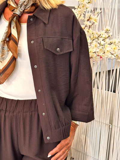 Freequent Riva Blouse mole brown