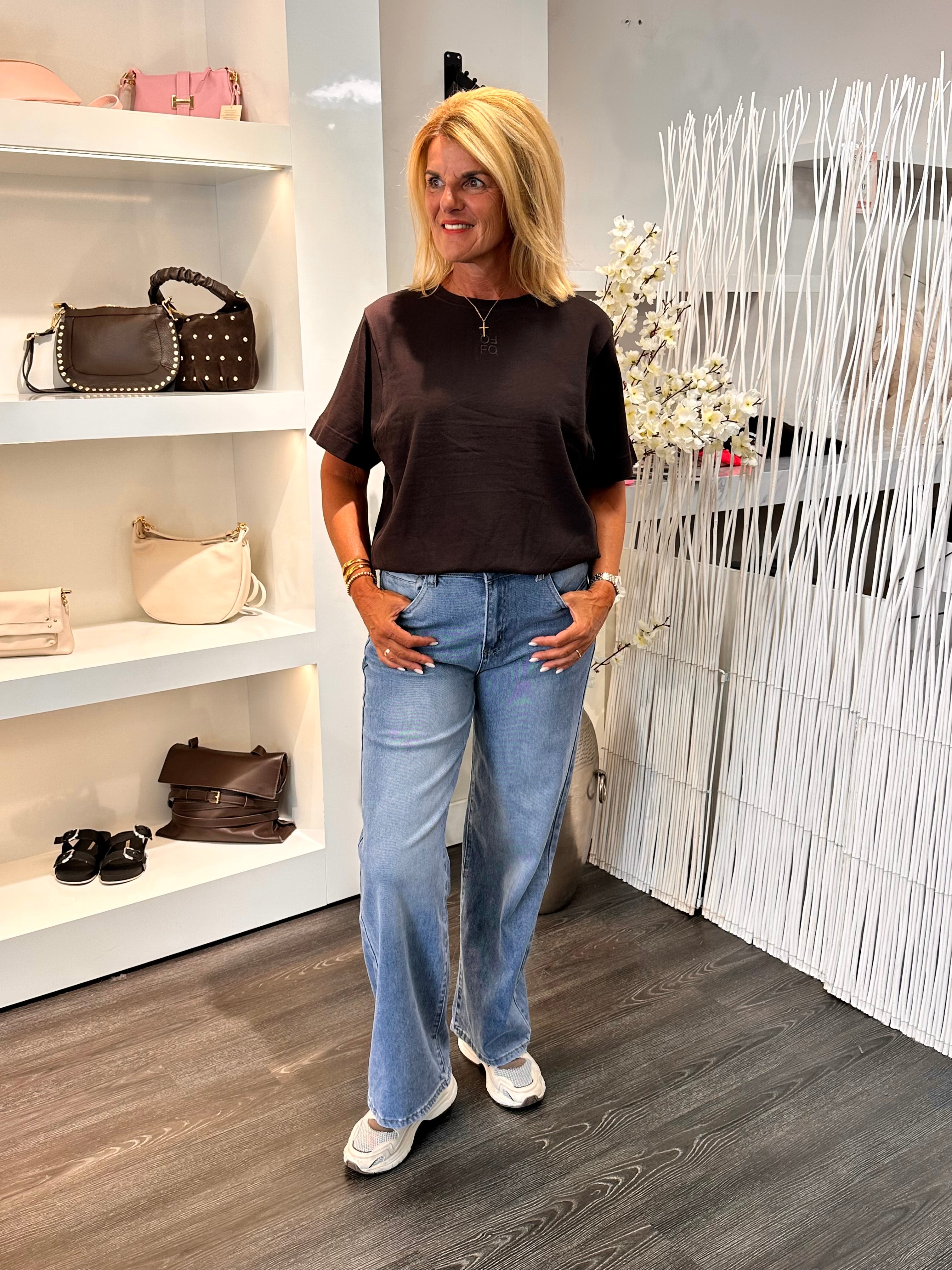 Freequent Saida Pullover mole brown/desert taupe