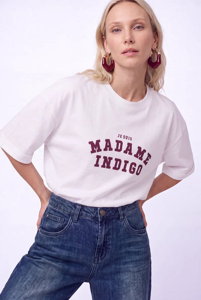 Floréz Je Suis T-Shirt white/mauve