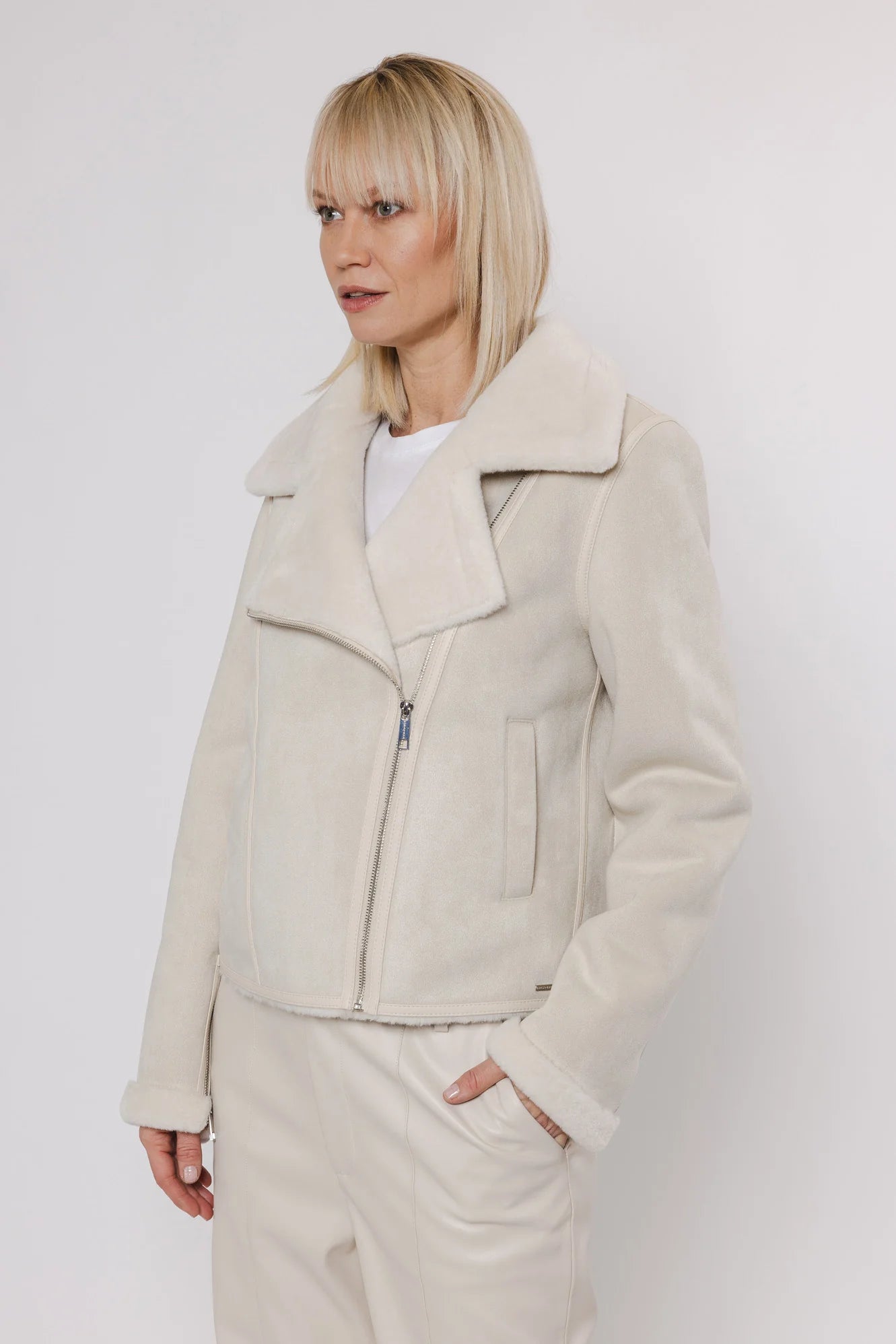 Rino & Pelle Juno Biker jas  Jacket birch