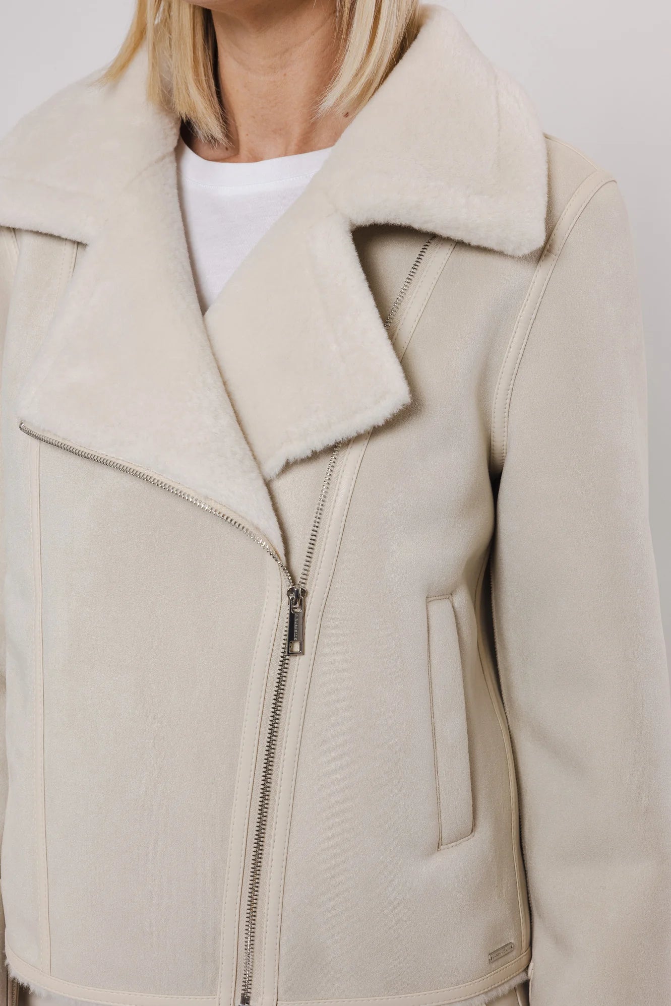 Rino & Pelle Juno Biker jas  Jacket birch