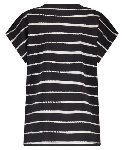 Lady Day Kat Top painted stripe black