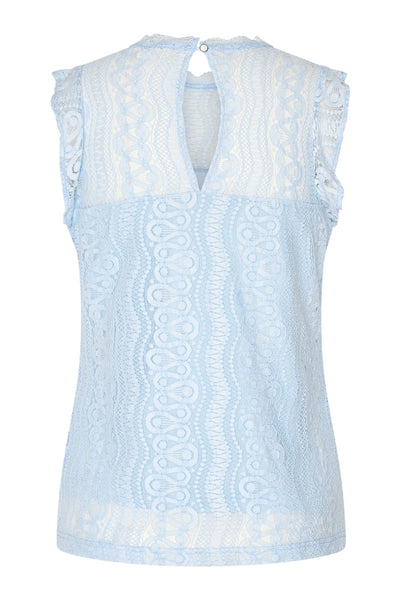 Mi Piace kantenTravelstof Top licht blauw 202486