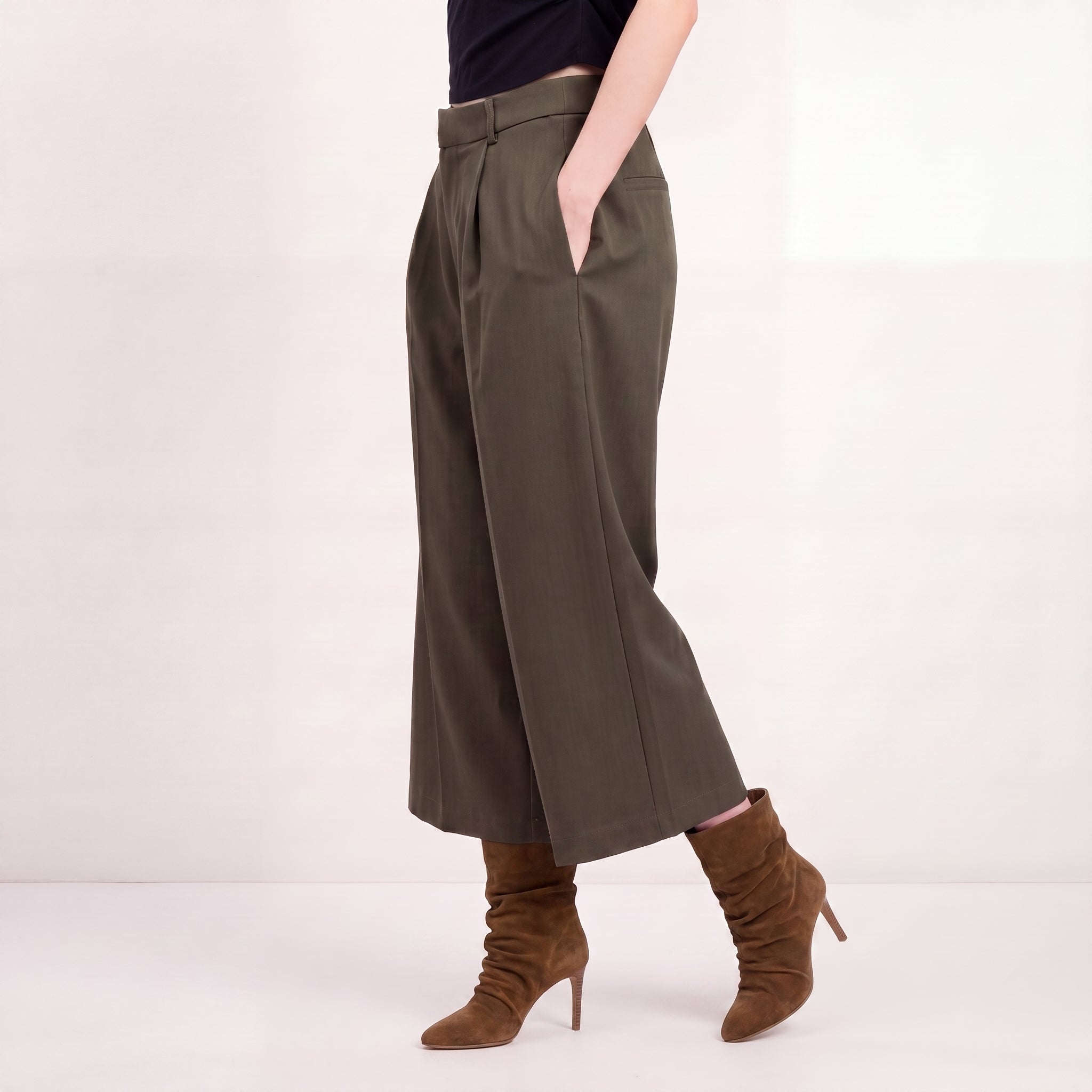Fashion Bermuda Broek 81855 espresso