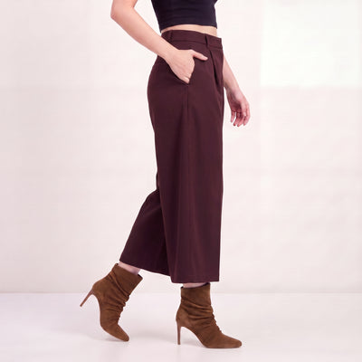 Fashion Bermuda Broek 81855 burgundy