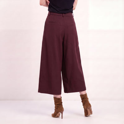 Fashion Bermuda Broek 81855 burgundy