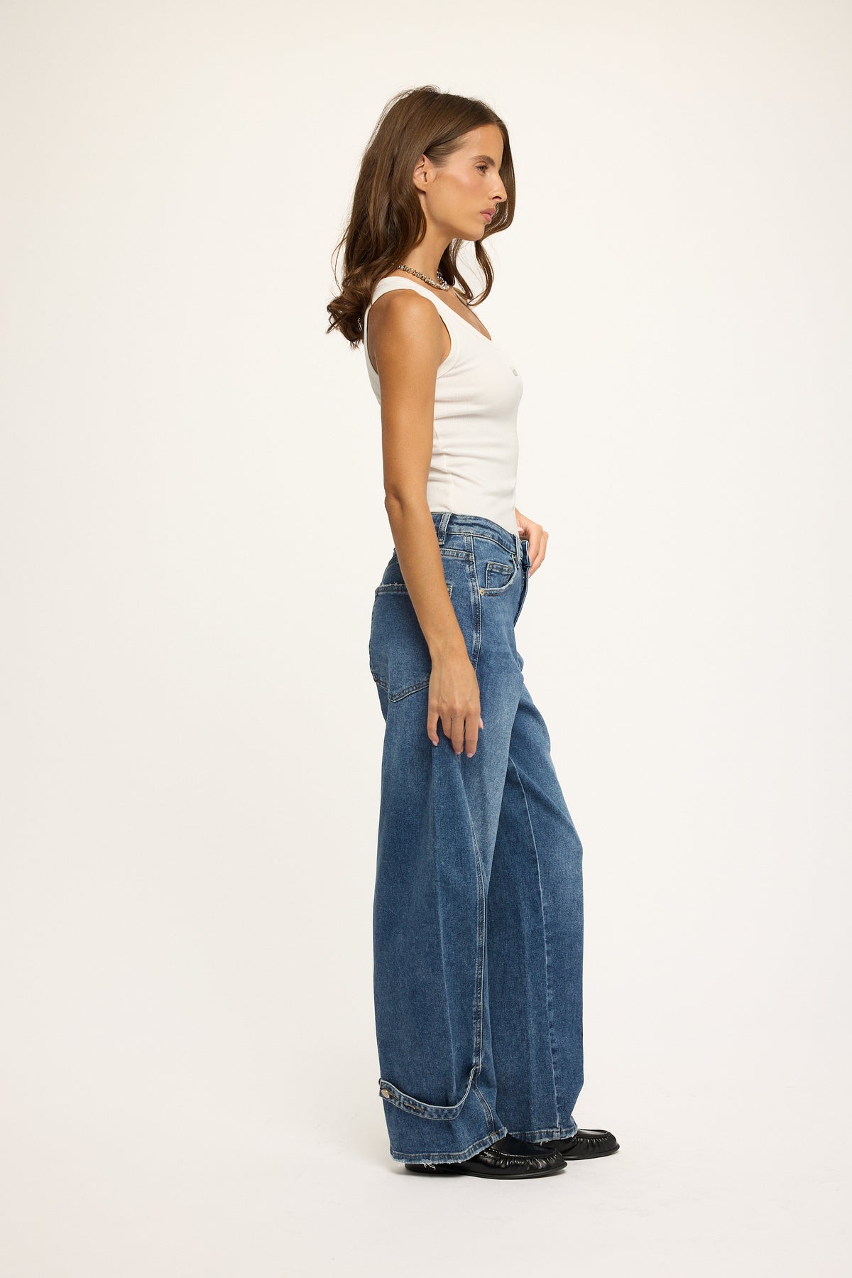 Redial Barrel Jeans RD 9308  Donkerblauw