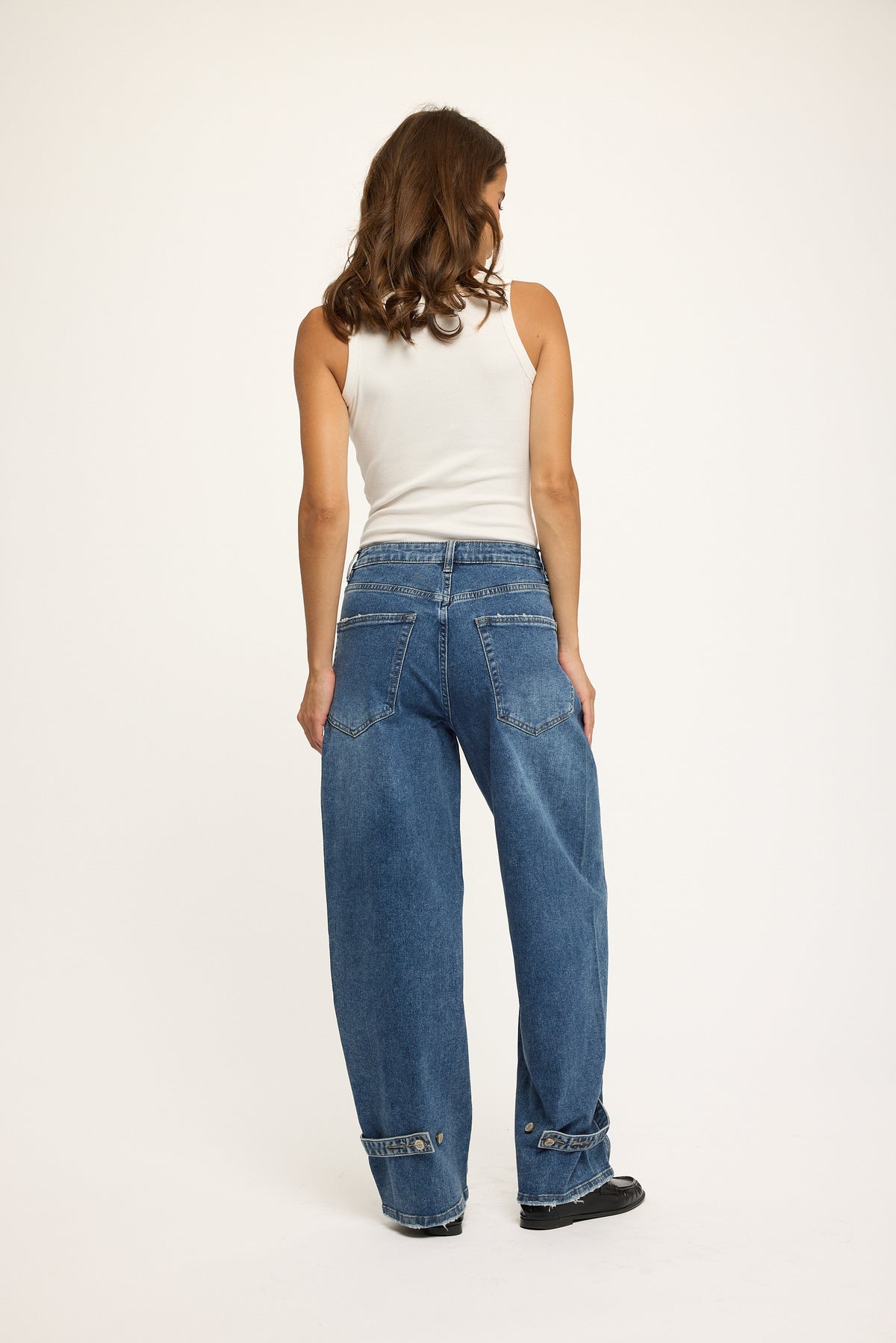 Redial Barrel Jeans RD 9308  Donkerblauw
