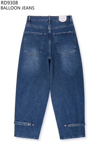 Redial Barrel Jeans RD 9308  Donkerblauw