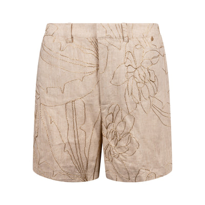 Nukus Dagmar Short Embroidery sand