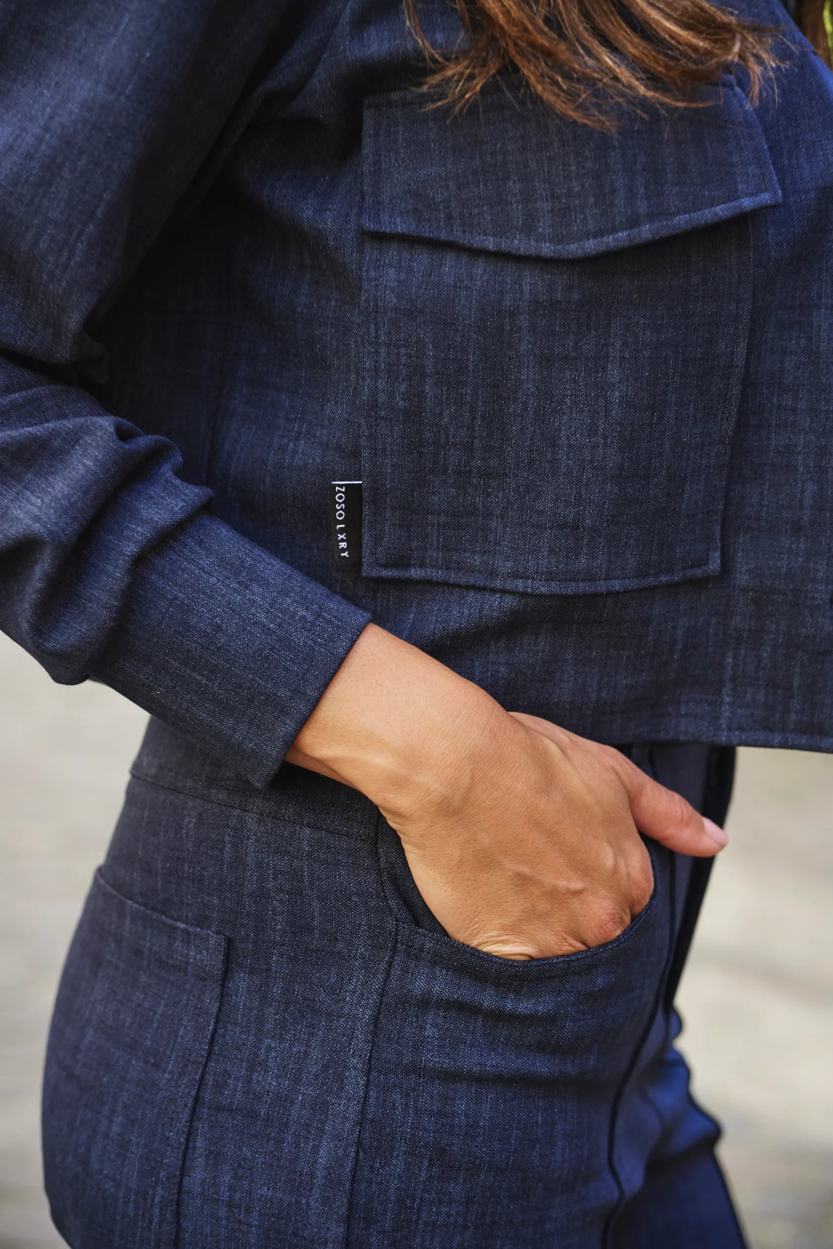 Zoso Susan Jacket navy denim