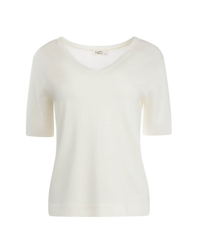 NED Vils 1/2 SS Top optical white