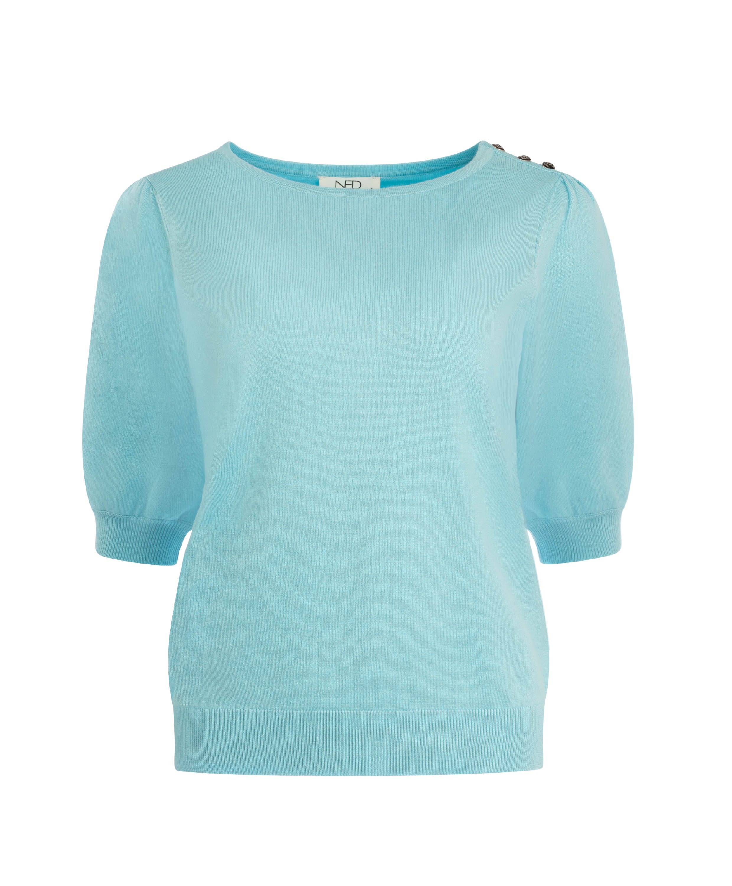 NED Dhalia 1/2 SS Top turquoise