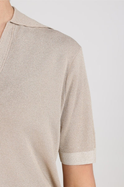 Nukus Keelie Top Lurex Sand