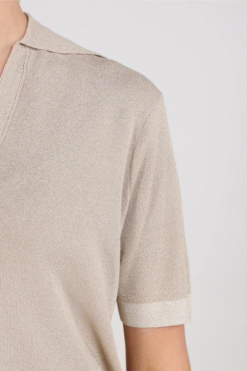 Nukus Keelie Top Lurex Sand