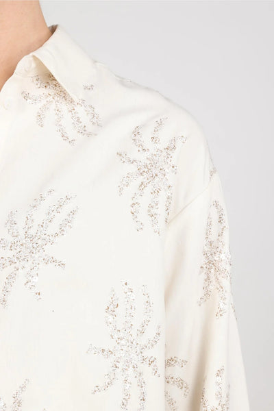 Nukus Aster Blouse Paillet off white