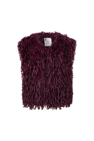 Nukus Mila Gilet Feather cherry
