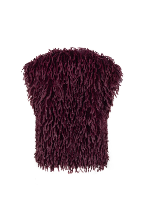 Nukus Mila Gilet Feather cherry