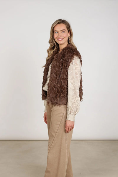Nukus Mila Gilet Feather taupe