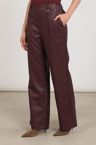Nukus Jill Pants PU cherry