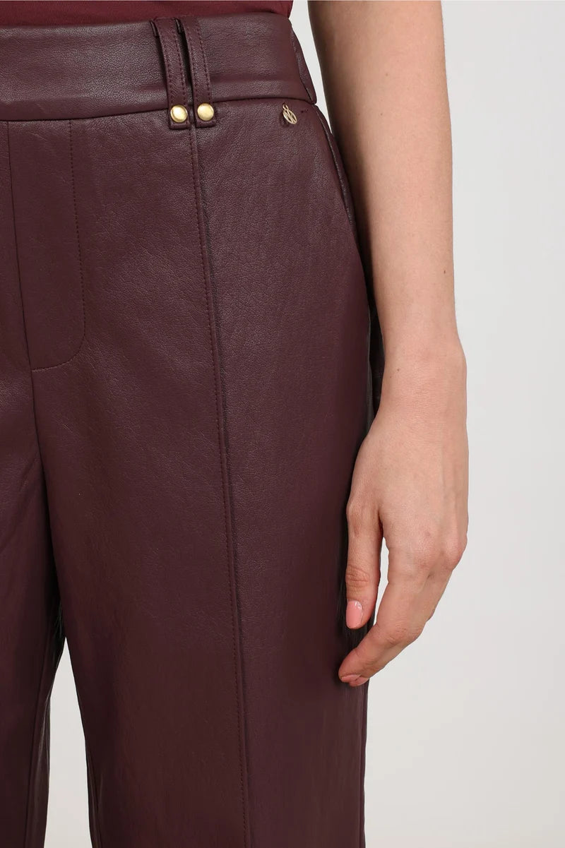 Nukus Jill Pants PU cherry