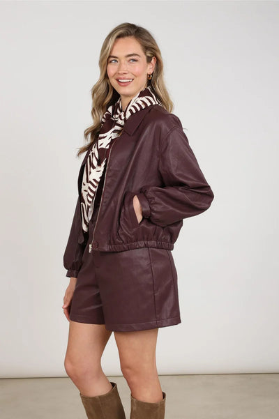 Nukus Dominique Jacket PU Cherry
