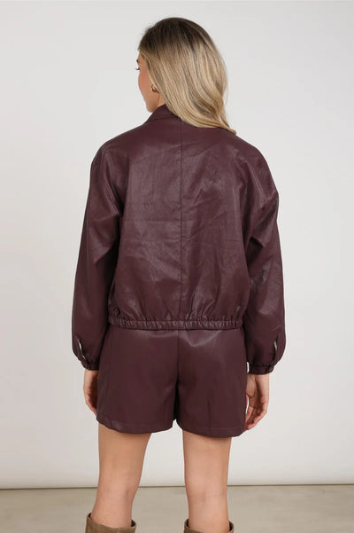 Nukus Dominique Jacket PU Cherry