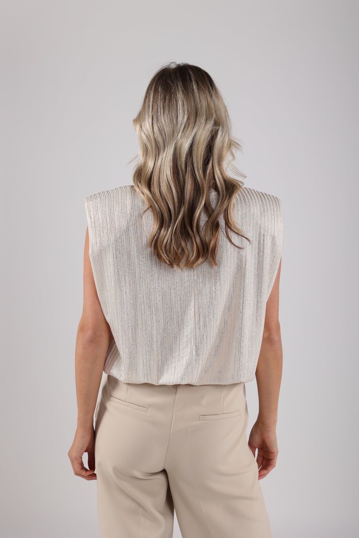 Nukus Babette Top zand goud