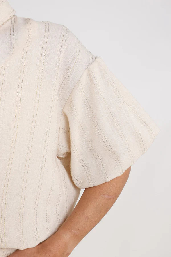Nukus Leia Blouse Stripe sand