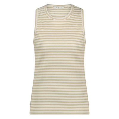 Nukus Stefania Singlet Stripes offwhite gold