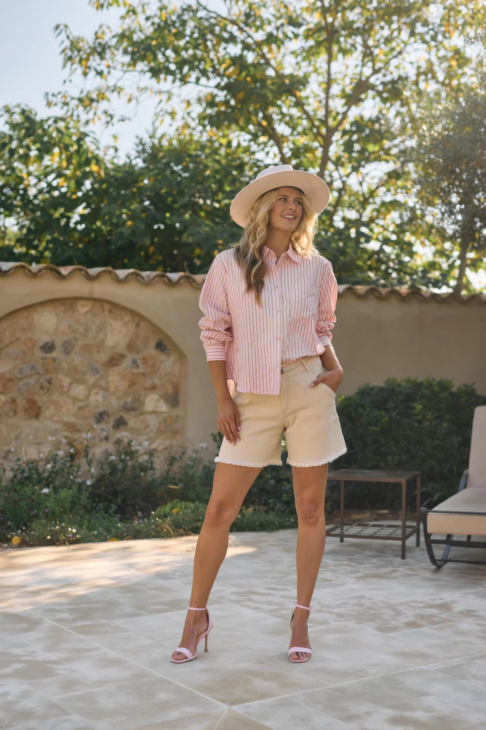 Nukus Nowi Blouse Stripe blush