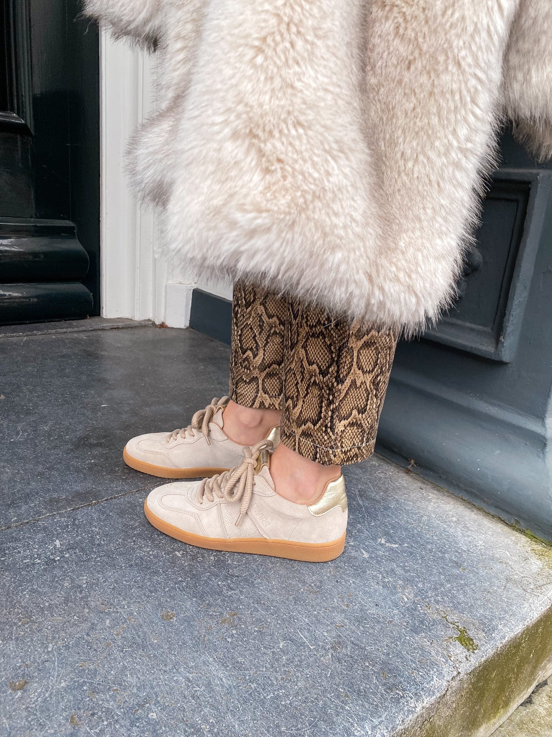 DWRS Poona Sneaker zand/champagne