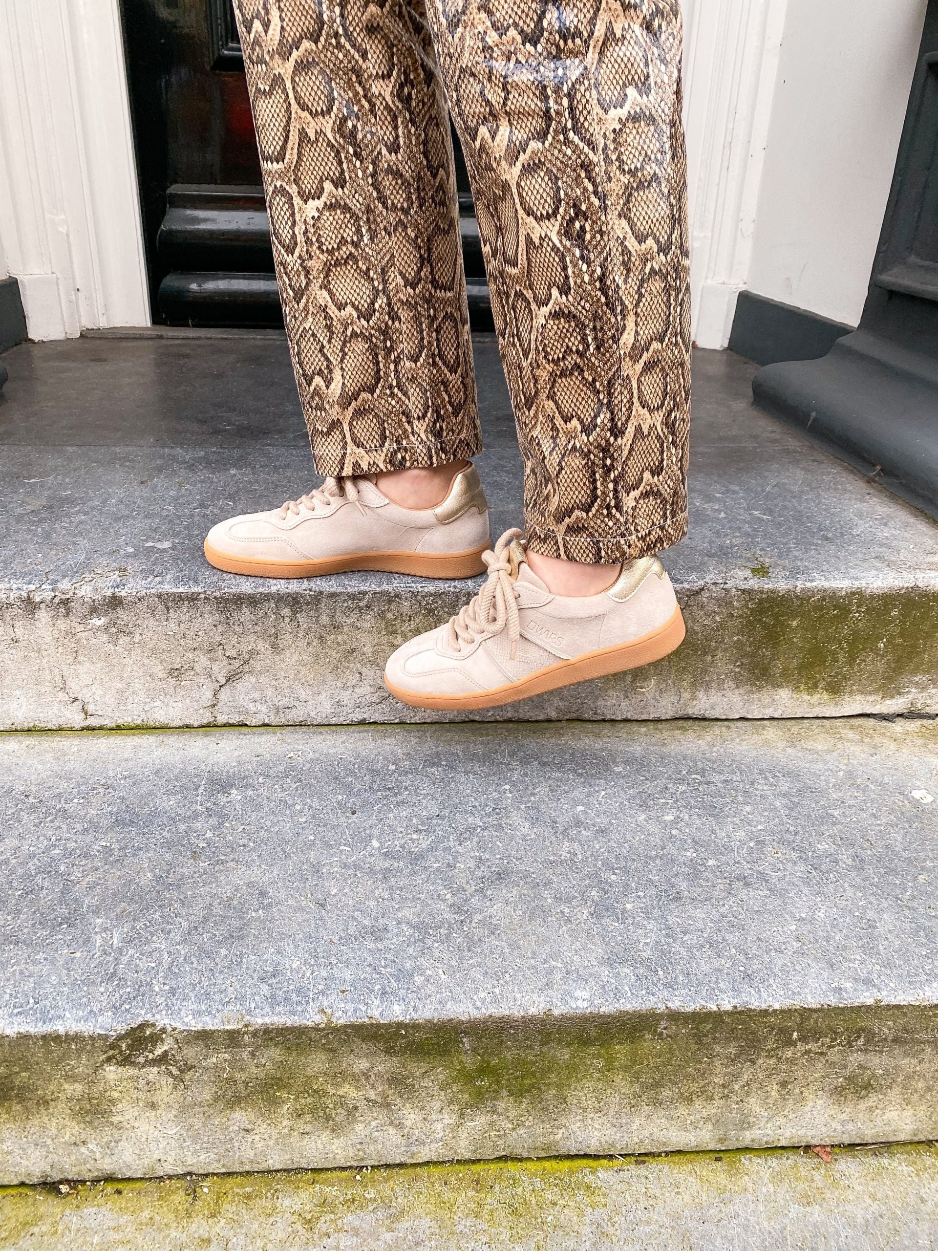 DWRS Poona Sneaker zand/champagne