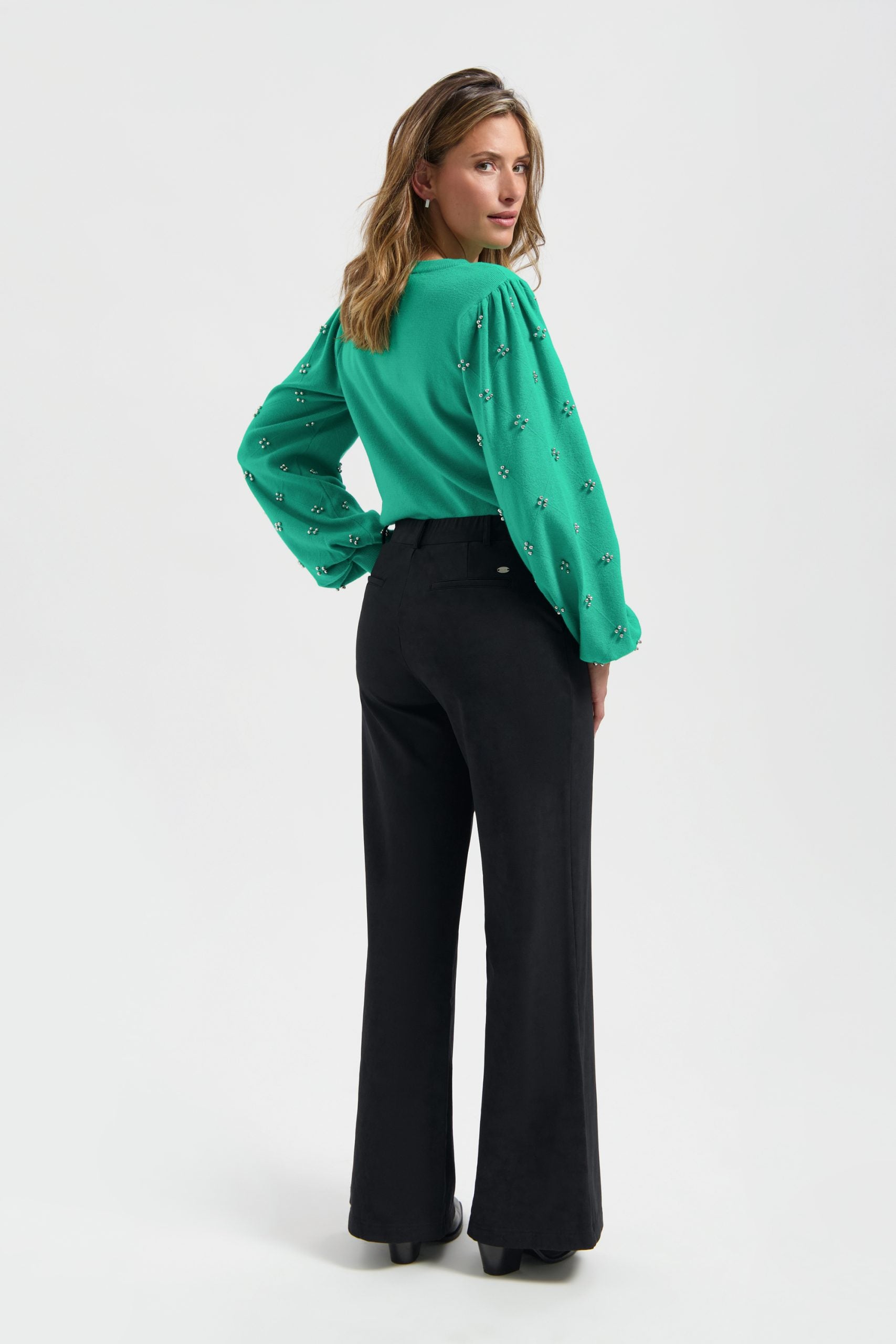 Lady Day Travelstof Phoenix Brushed Broek zwart