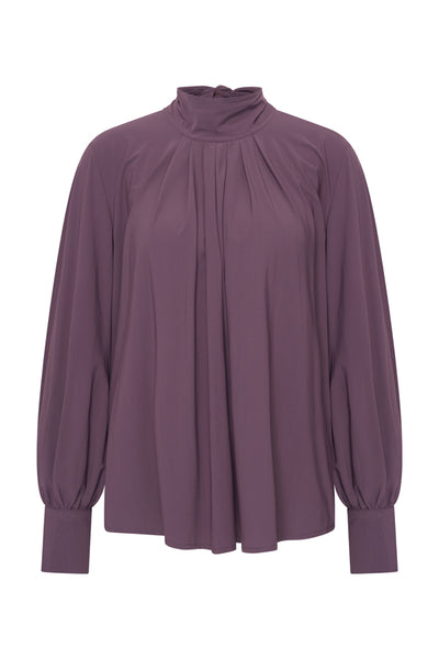 Mi Piace Blouse Bow Light 202774 Plum Perfect
