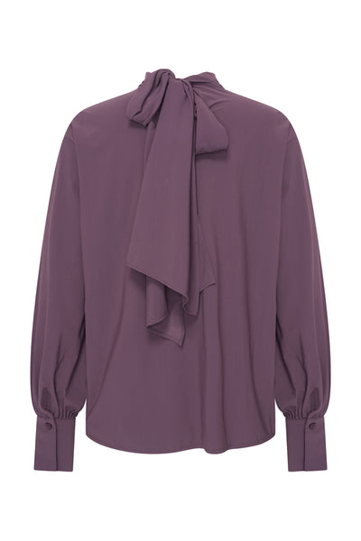 Mi Piace Blouse Bow Light 202774 Plum Perfect