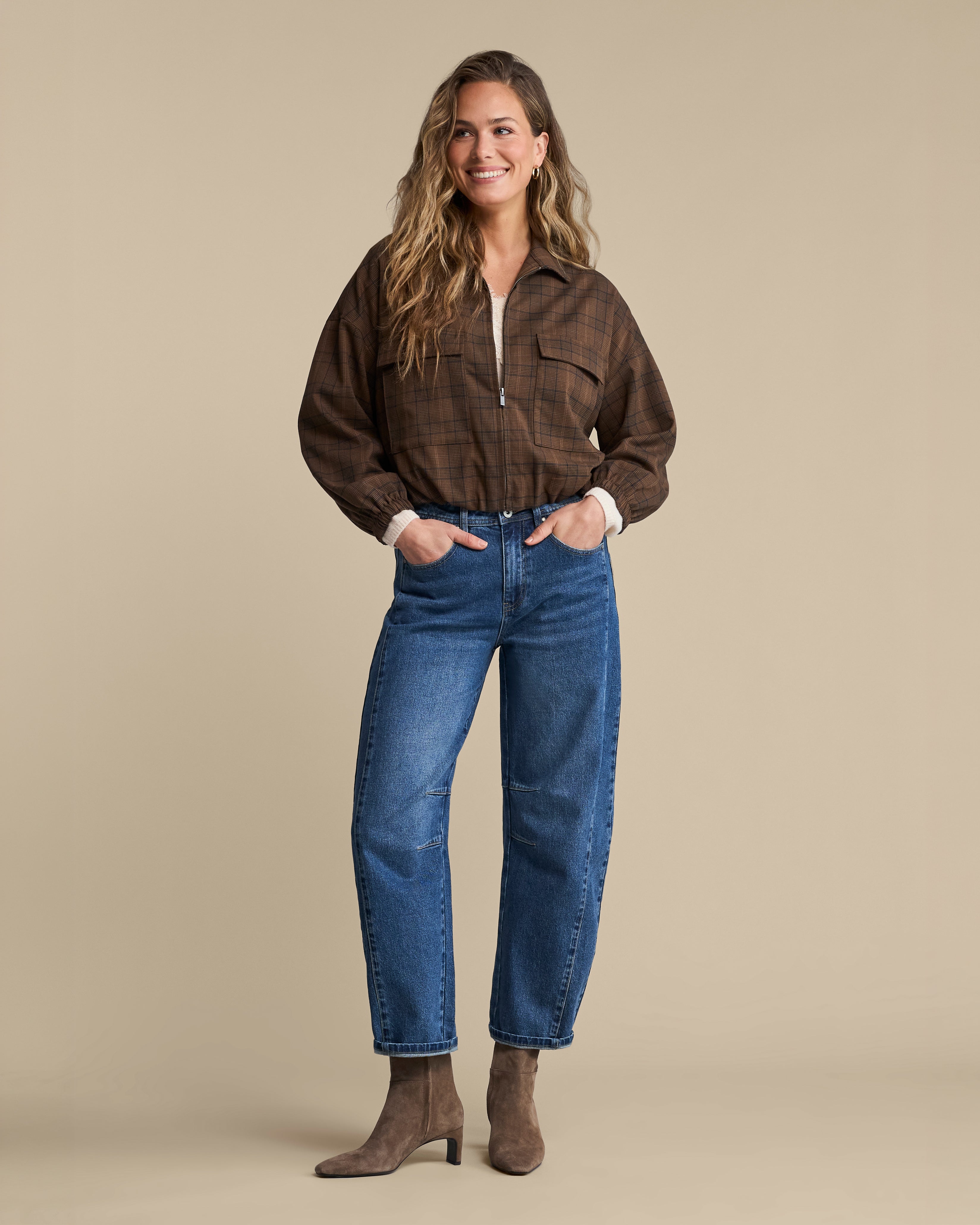 Red Button Cayla Barrel Jeans mid stone used