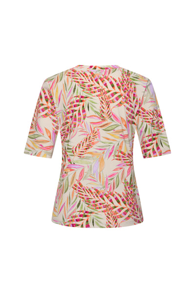 Mi Piace Travelstof Top V-Hals 202271 pencil branches print kit