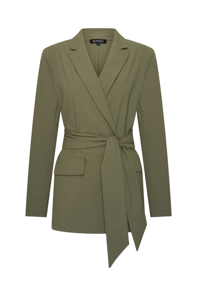 Mi Piace Travel Blazer Belted 202823 olive