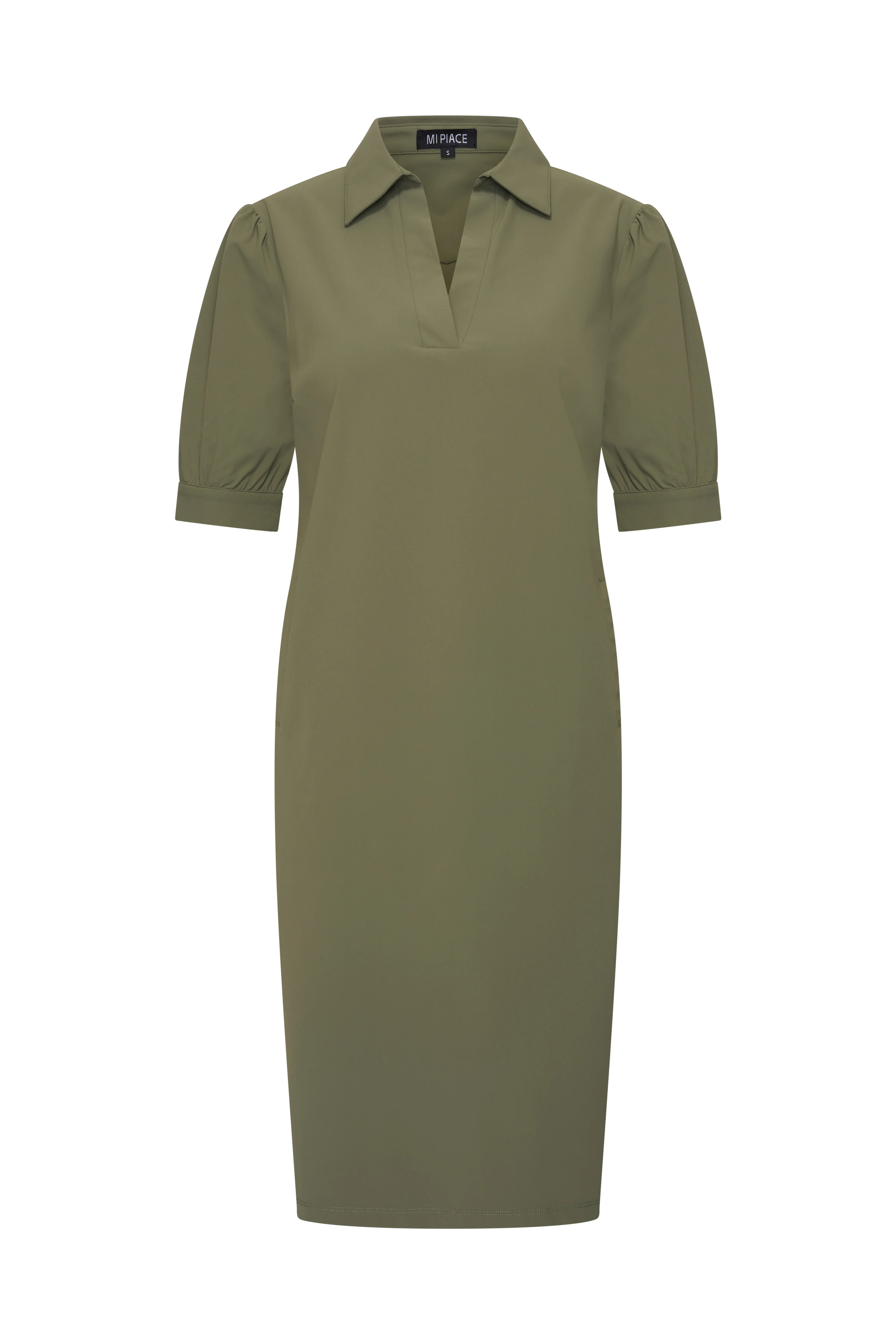 Mi Piace Travelstof Jurk 202605 olive