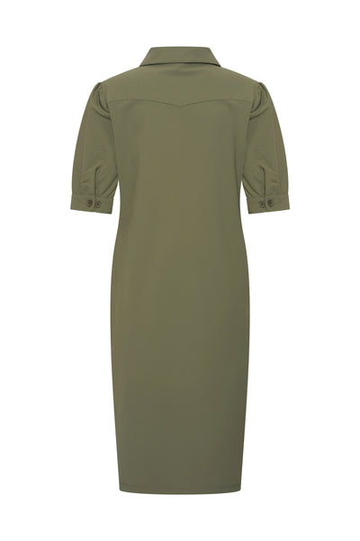 Mi Piace Travelstof Jurk 202605 olive