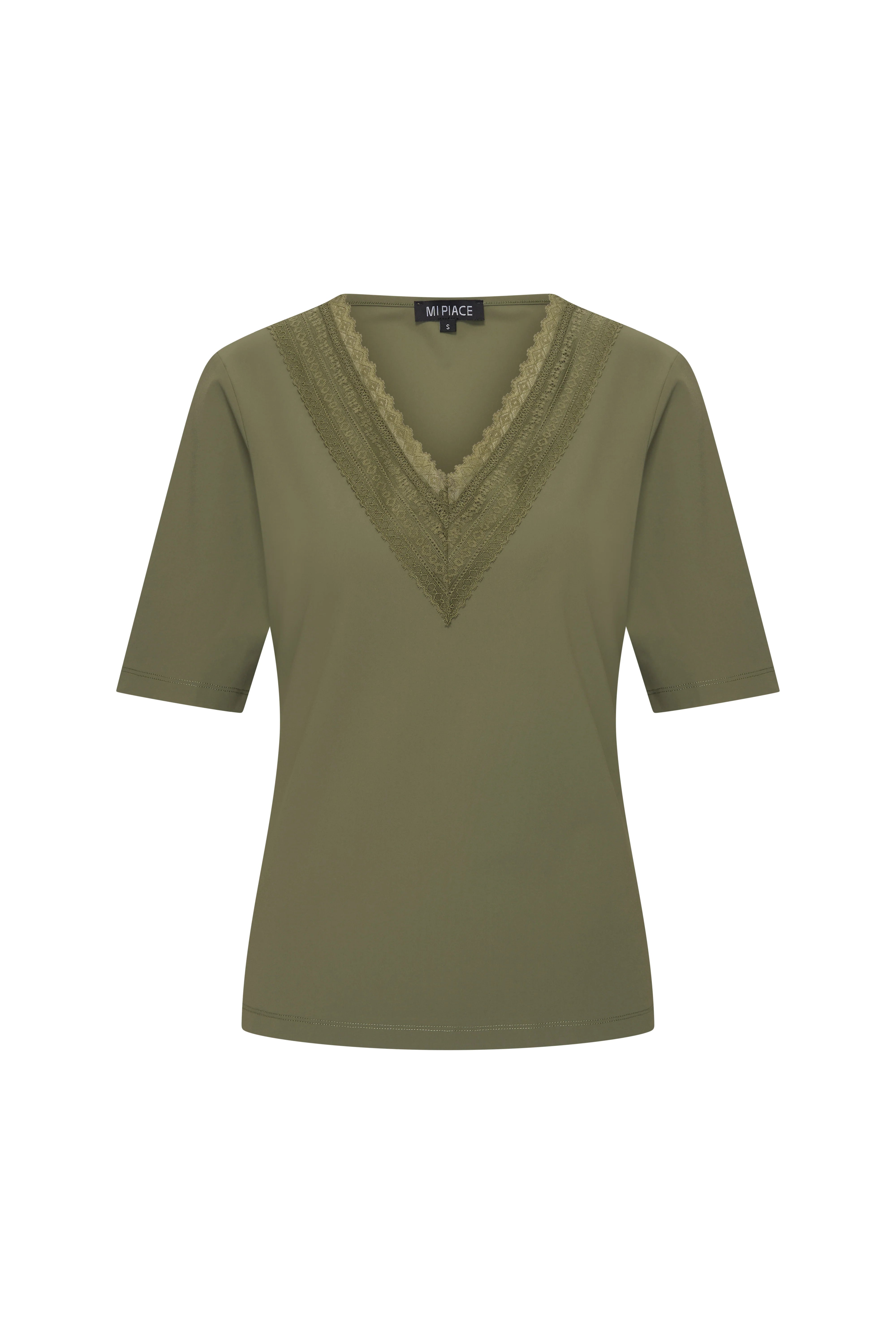 Mi Piace Travelstof Shirt Kant 202813 olive