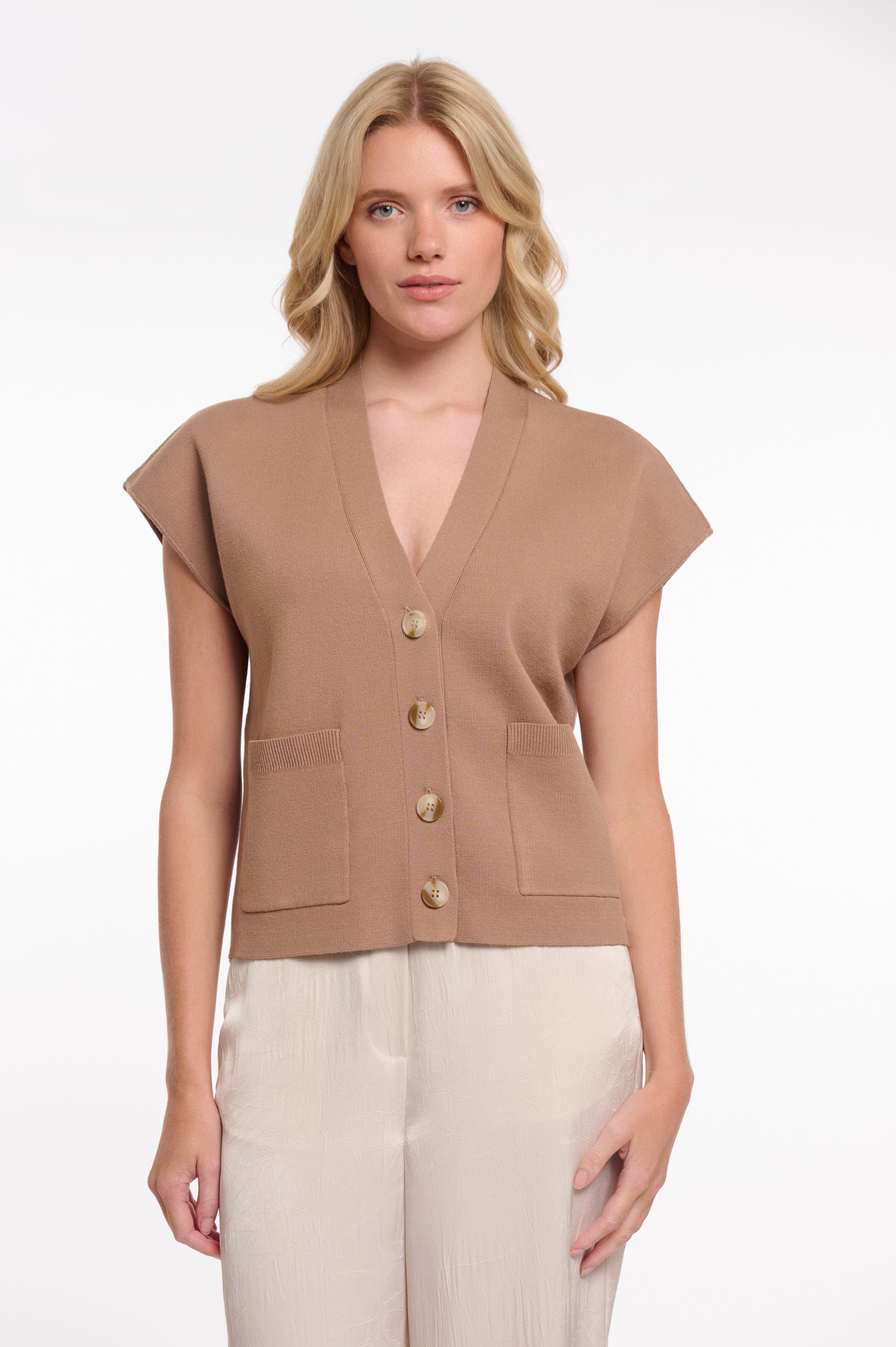 Rino & Pelle Hagi Gilet slate bark