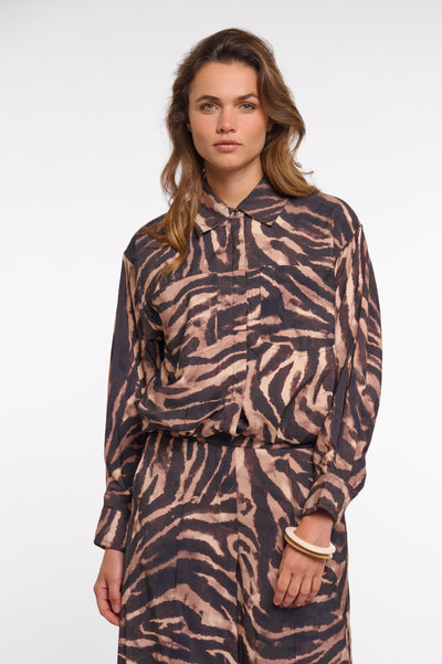 Rino & Pelle Auda Blouson Jacket brown zebra