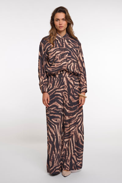 Rino & Pelle Auda Blouson Jacket brown zebra
